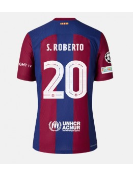 Billige Barcelona Sergi Roberto #20 Hjemmedrakt 2023-24 Kortermet